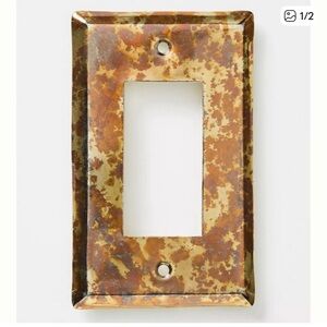 Brand new Anthropologie Vintage Brass Light Switch Cover